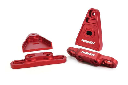PERRIN 15+ Subaru WRX/STI High-Lift Hood Brackets - Red-Hood Struts-Perrin Performance