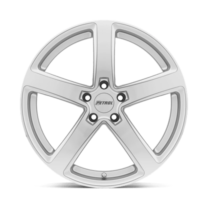 Petrol P2A Silver W/ Machined Cut Face 17x8 +35 5x100mm 72.1mm