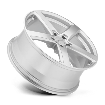Petrol P2A Silver W/ Machined Cut Face 17x8 +40 5x110mm 72.1mm