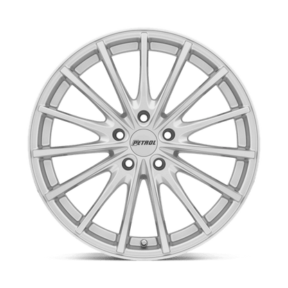 Petrol P3A Silver W/ Machined Cut Face 18x8 +40 5x114.3mm 76.1mm