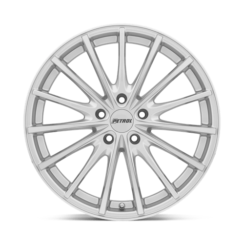 Petrol P3A Silver W/ Machined Cut Face 19x8 +40 5x112mm 72.1mm