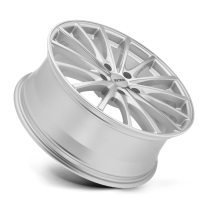 Petrol P3A Silver W/ Machined Cut Face 17x8 +35 5x120mm 76.1mm