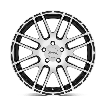 Petrol P6A Gloss Black W/ Mach Cut Face 17x7.5 +40 4x100mm 72.1mm