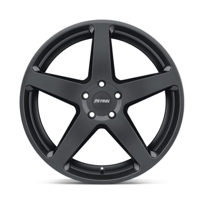 Petrol P2C Semi Gloss Black 17x8 +35 5x120mm 76.1mm