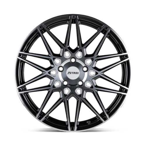 Petrol P3C Gloss Black W/ Mach Cut Face 17x8 +40 5x114.3mm 76.1mm