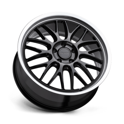 Petrol P4C Gloss Black W/ Mach Cut Lip 20x8.5 +40 5x114.3mm 76.1mm