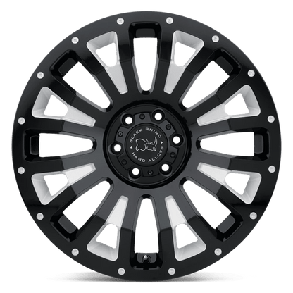 Black Rhino PINATUBO Gloss Black Milled 20x12 -44 6x139.7mm 112.1mm