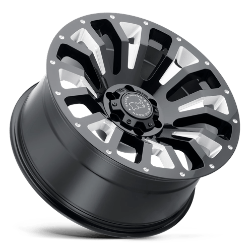 Black Rhino PINATUBO Gloss Black Milled 20x12 -44 6x139.7mm 112.1mm