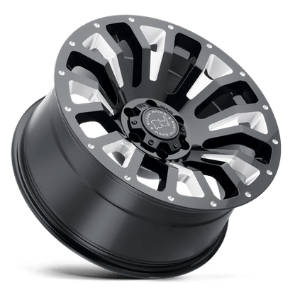 Black Rhino PINATUBO Gloss Black Milled 20x12 -44 6x139.7mm 112.1mm