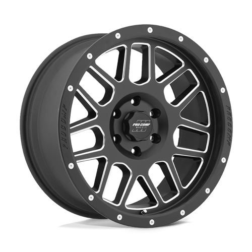 Pro Comp Alloys PA40 VERTIGO Satin Black Milled 17x9 -6 6x139.7mm 108mm