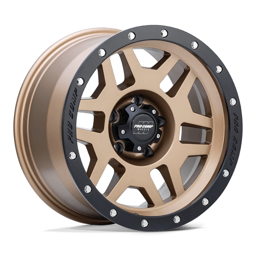 Pro Comp Alloys PA41 PHASER Matte Bronze W/ Black Lip 17x9 -6 6x139.7mm 108mm