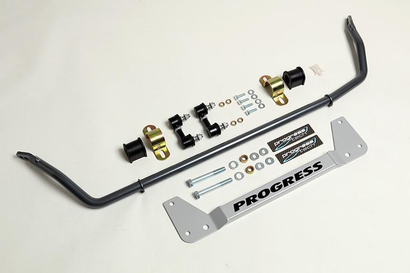 Progress Tech 02 - 06 Acura RSX Rear Sway Bar (24mm - Adjustable w/ End Links and Bar Brace) - Sway Bars - Progress Technology