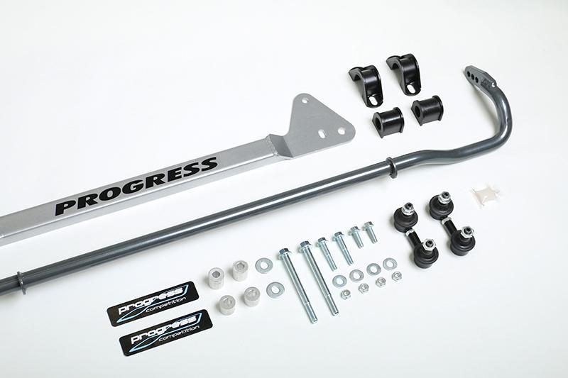 Progress Tech 92 - 95 Honda Civic Rear Sway Bar (22mm - Adjustable) Incl Bar Brace and Adj End Links - Sway Bars - Progress Technology