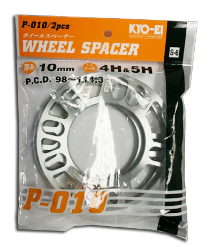 Project Kics 10MM Universal Spacers (2 Pk)-Wheel Spacers & Adapters-Project Kics