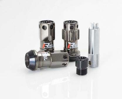 Project Kics 12X1.25 R40 Iconix Classical Lug Nuts w/ Black Plastic Cap - 20 - No Locks-Lug Nuts-Project Kics