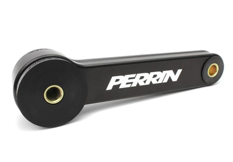 Black Pitch Stop Mount for Subaru Forester featuring durable rubber bushings and Perrin branding.