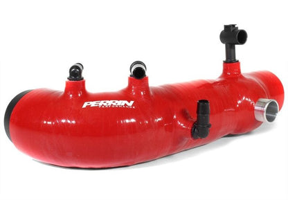 PERRIN red turbo inlet hose for 2002-2007 WRX STI Forester XT - 2.25 inch silicone.