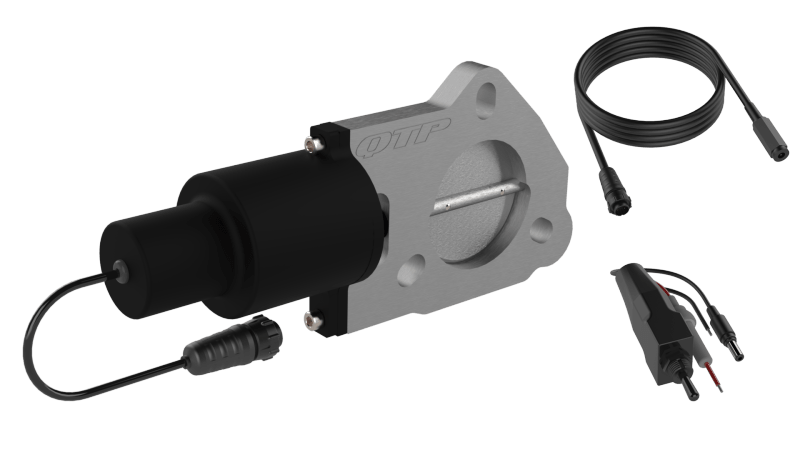 QTP 2.25in Bolt-On QTEC Electric Cutout Valve - Single-Exhaust Cutouts-QTP