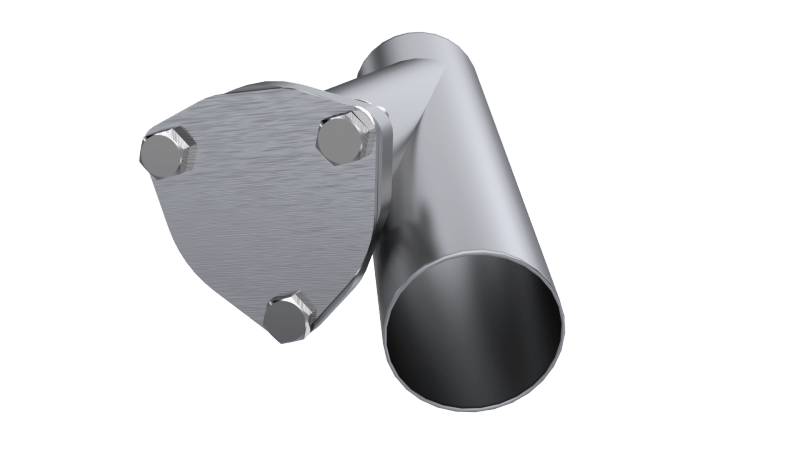 QTP 2.5in Bolt-On QTEC 3 Bolt Cover Plate-Flanges-QTP