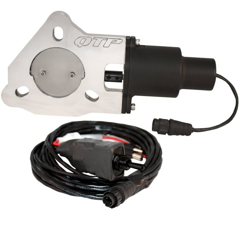 QTP 2.5in Bolt-On QTEC Electric Cutout Valve - Single-Exhaust Cutouts-QTP