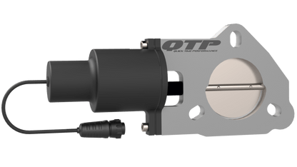 QTP 2.5in Bolt-On QTEC Electric Cutout Valve - Single-Exhaust Cutouts-QTP