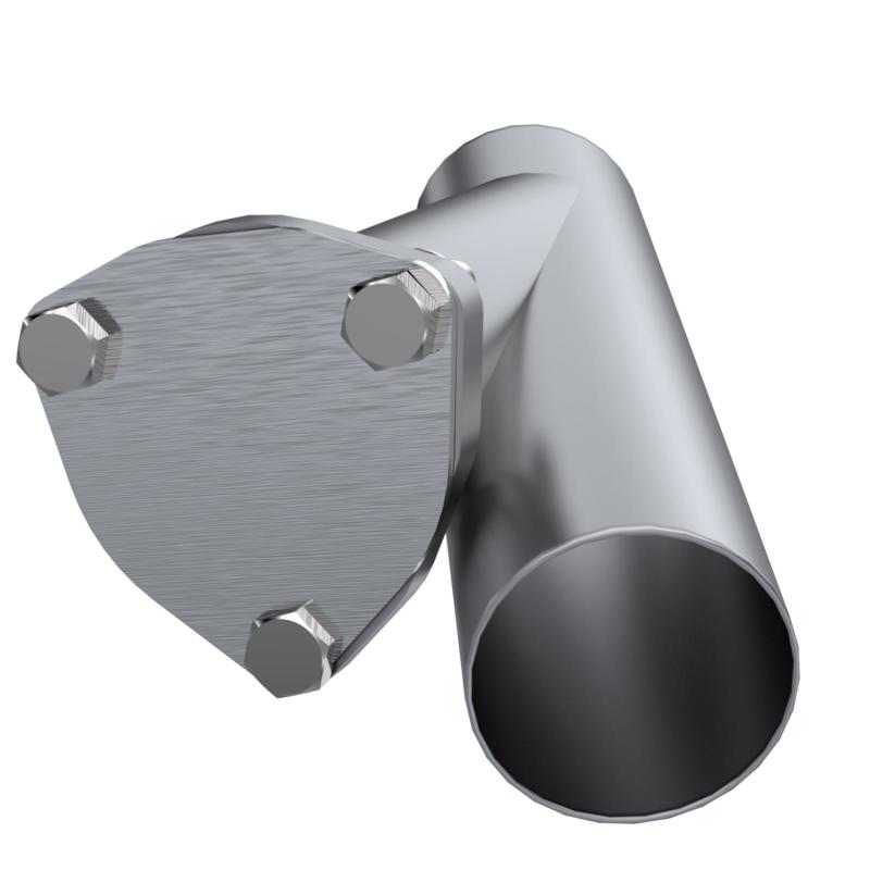 QTP 2.5in Weld-On QTEC Exhaust Cutout Y-Pipe-Y Pipes-QTP