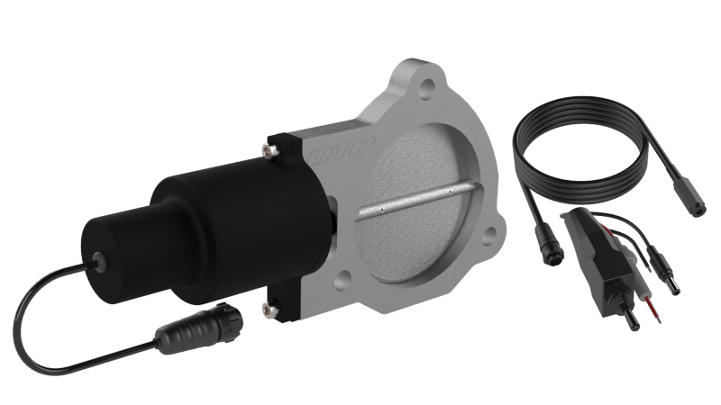QTP 3.5in Bolt-On QTEC Electric Cutout Valve - Single-Exhaust Cutouts-QTP