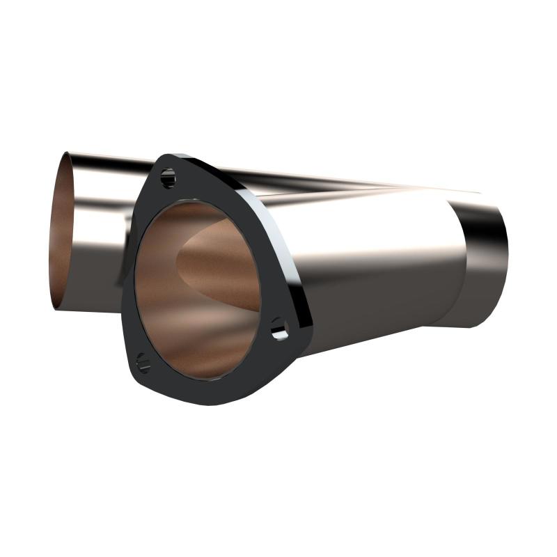 QTP 3.5in Weld-On QTEC Exhaust Cutout Y-Pipe-Y Pipes-QTP