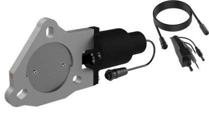 QTP 3in Bolt-On QTEC Electric Cutout Valve - Single-Exhaust Cutouts-QTP