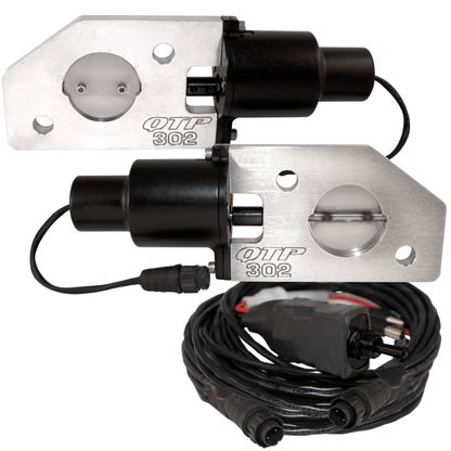 QTP 3in Bolt-On QTEC Electric Cutout Valve - Single-Exhaust Cutouts-QTP