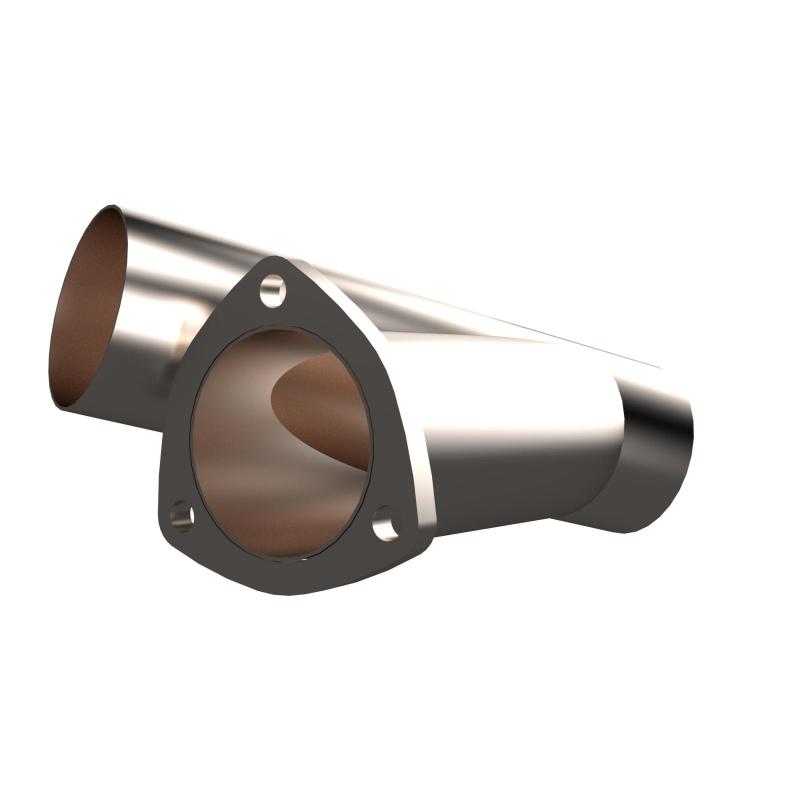 QTP 3in Weld-On QTEC Exhaust Cutout Y-Pipe-Y Pipes-QTP