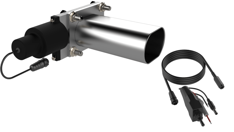 QTP Bolt-On QTEC Low Profile Oval Electric Cutout Valve-Exhaust Cutouts-QTP