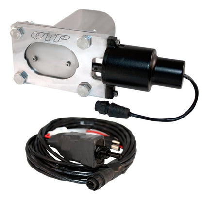 QTP Bolt-On QTEC Low Profile Oval Electric Cutout Valve-Exhaust Cutouts-QTP