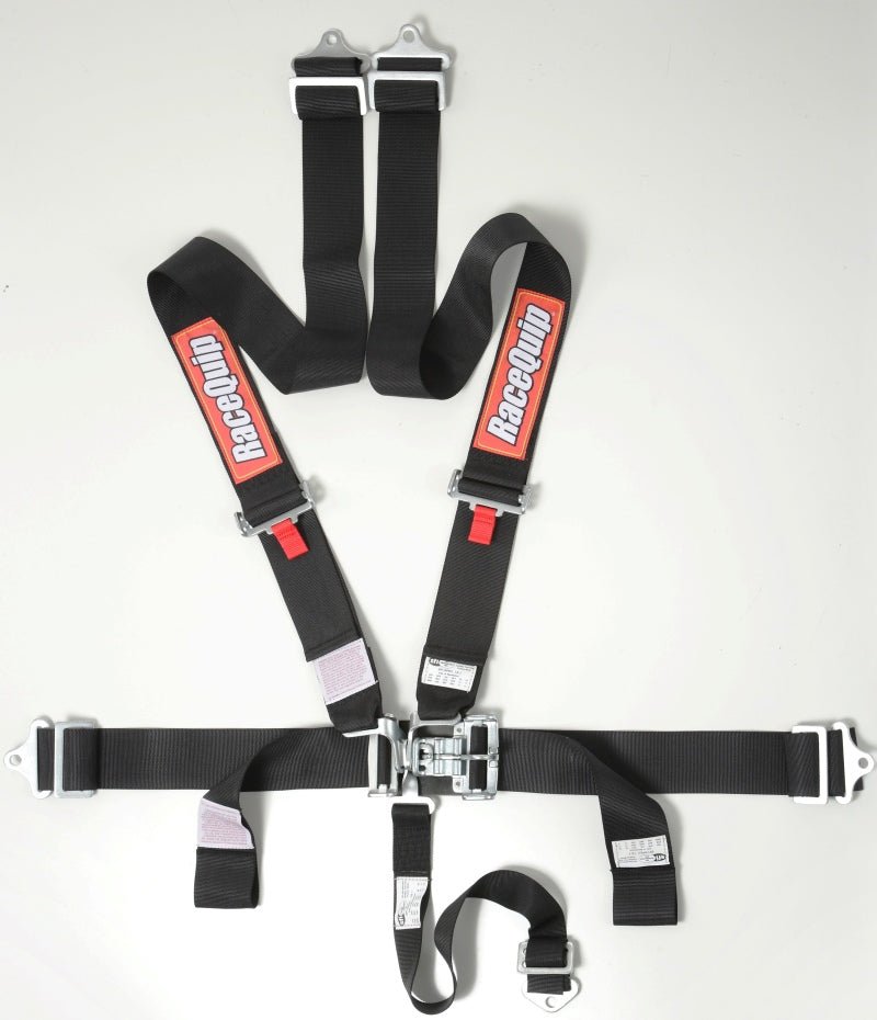 RaceQuip Black L & L 5pt Seat Belt-Seat Belts & Harnesses-Racequip