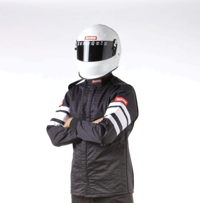 RaceQuip Black SFI-5 Jacket - Medium-Racing Jackets-Racequip
