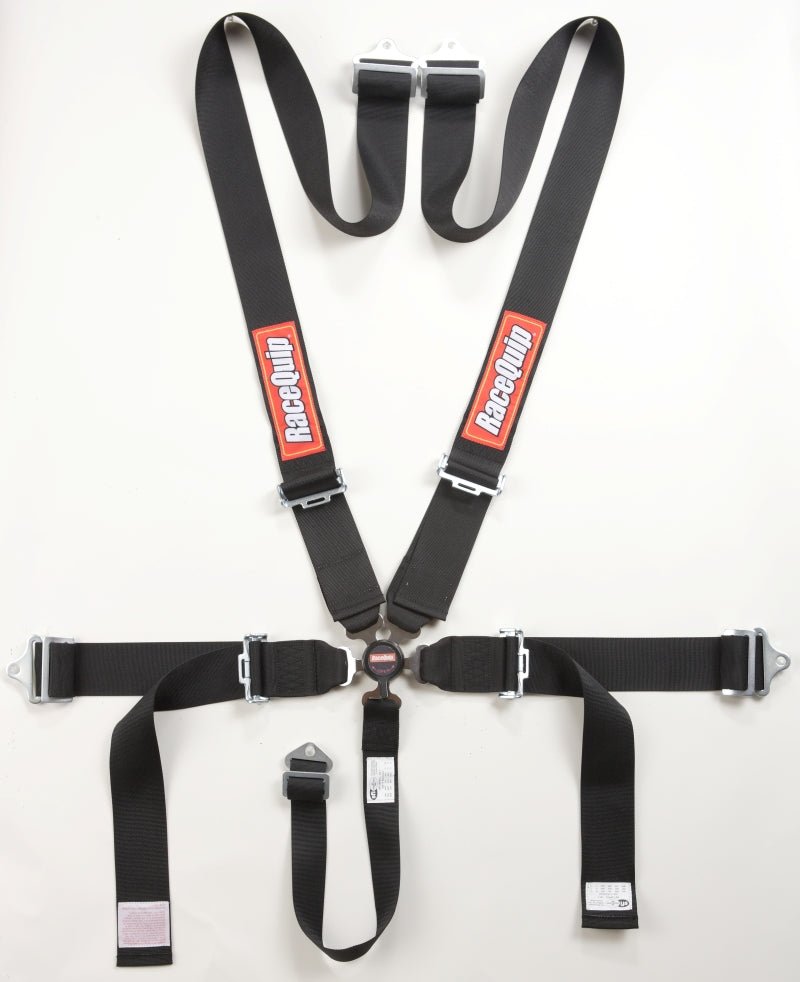 RaceQuip Black SFI CAMLOCK 5pt PD Lap Seat Belt-Seat Belts & Harnesses-Racequip