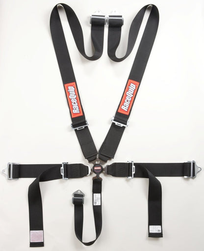 RaceQuip Black SFI CAMLOCK 5pt PD Lap Seat Belt-Seat Belts & Harnesses-Racequip