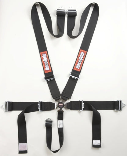 RaceQuip Black SFI CAMLOCK 5pt PD Lap Seat Belt-Seat Belts & Harnesses-Racequip
