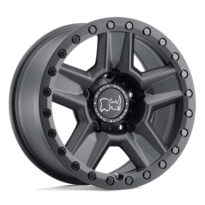 Black Rhino RAVINE Matte Black 17x8.5 +35 6x114.3mm 76.1mm