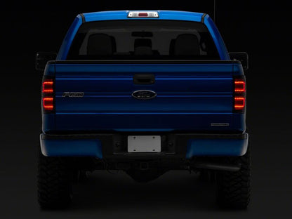Raxiom 09-14 Ford F-150 Styleside Axial Series LED Tail Lights- Black Housing- Smoked Lens-Tail Lights-Raxiom