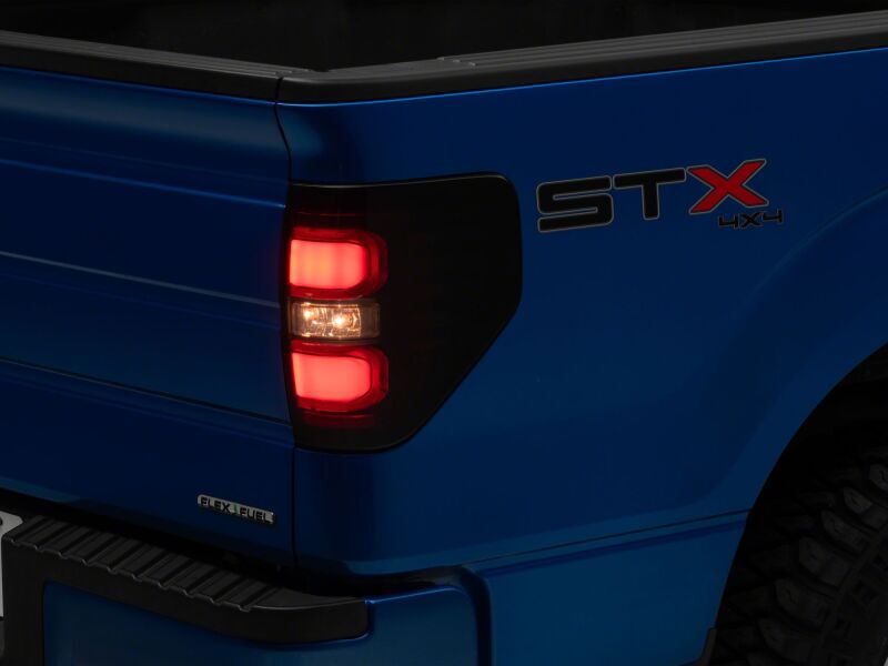 Raxiom 09-14 Ford F-150 Styleside Axial Series LED Tail Lights- Black Housing- Smoked Lens-Tail Lights-Raxiom