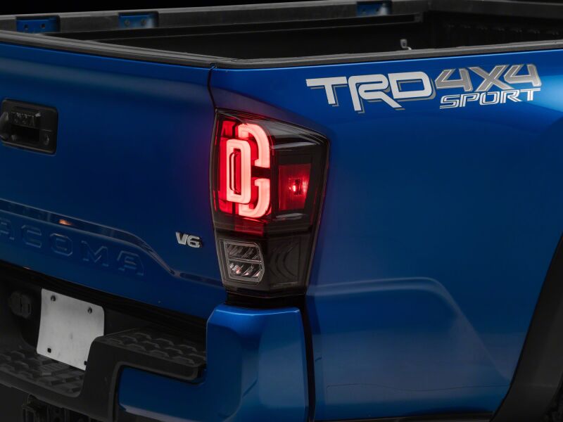 Raxiom 16-23 Toyota Tacoma XW Series Sequential LED Tail Lights- Black Housing- Clear Lens-Tail Lights-Raxiom