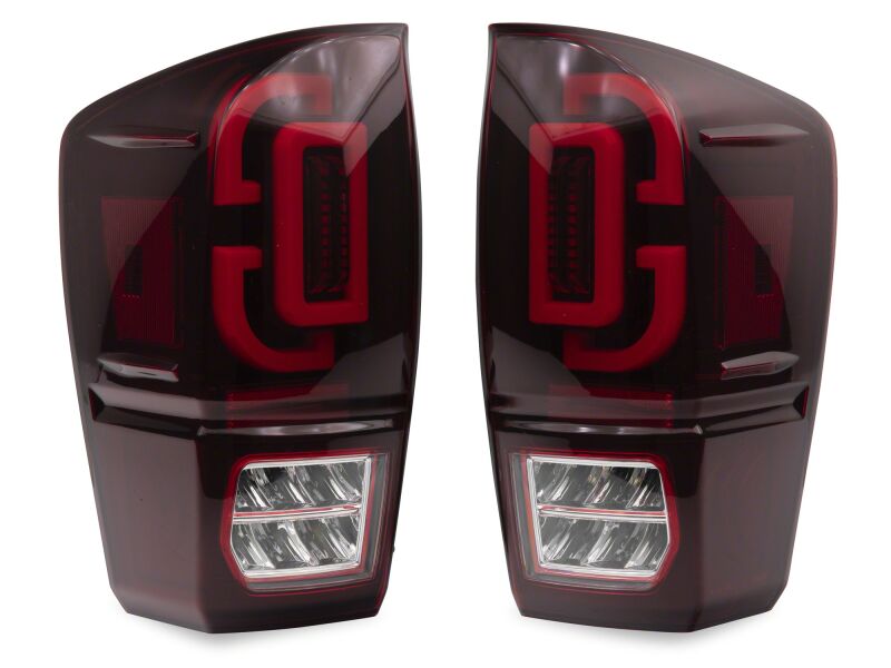Raxiom 16-23 Toyota Tacoma XW Series Sequential LED Tail Lights- Black Housing- Red Lens-Tail Lights-Raxiom