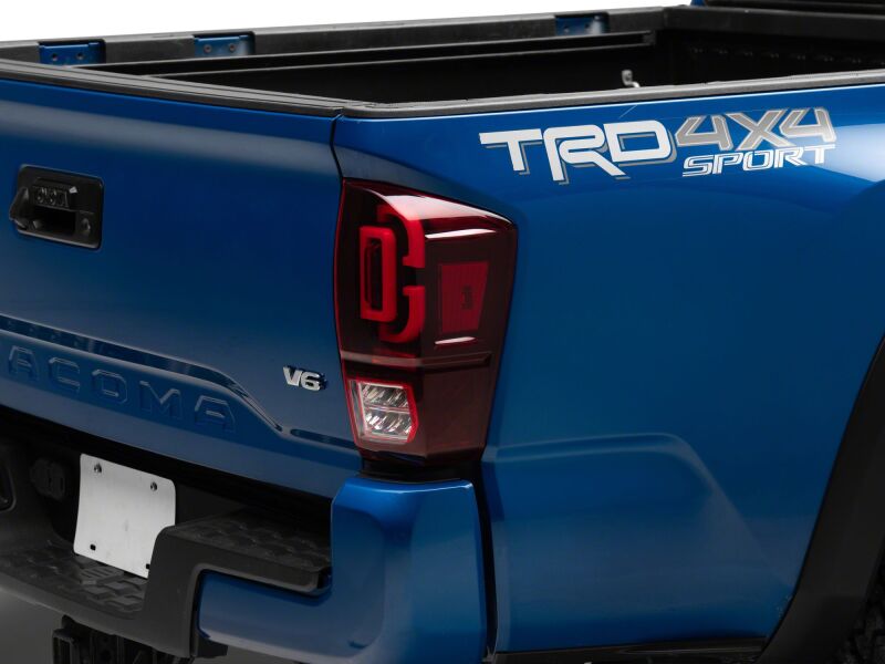 Raxiom 16-23 Toyota Tacoma XW Series Sequential LED Tail Lights- Black Housing- Red Lens-Tail Lights-Raxiom