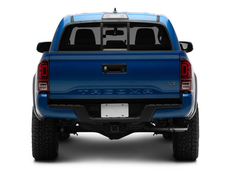 Raxiom 16-23 Toyota Tacoma XW Series Sequential LED Tail Lights- Black Housing- Red Lens-Tail Lights-Raxiom