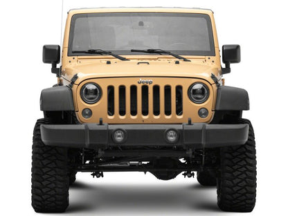 Raxiom 18-26 Jeep Wrangler JL/ 20-26 Gladiator JT HiOutput LED Hlights/Angel Eye DRL-Blk-Clear Lens-Headlights-Raxiom