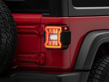 Raxiom 18-26 Jeep Wrangler JL LED Tail Lights- Clear Housing- Clear Lens-Tail Lights-Raxiom