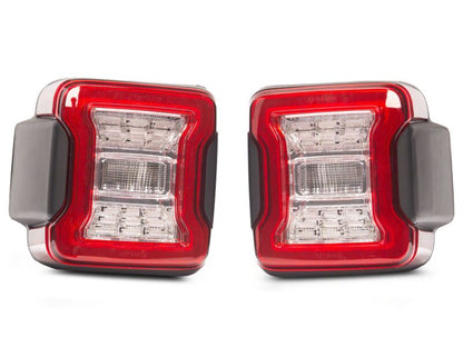 Raxiom 18-26 Jeep Wrangler JL LED Tail Lights- Clear Housing- Clear Lens-Tail Lights-Raxiom