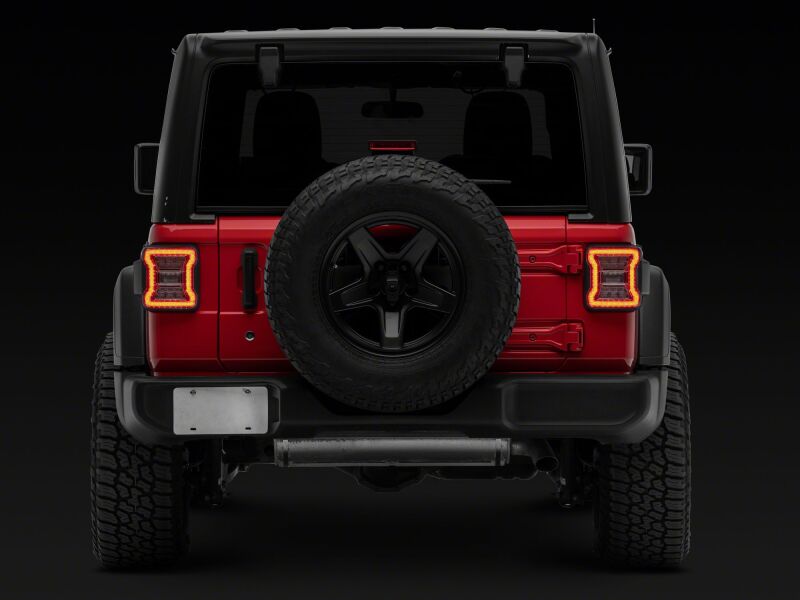 Raxiom 18-26 Jeep Wrangler JL LED Tail Lights- Clear Housing- Clear Lens-Tail Lights-Raxiom