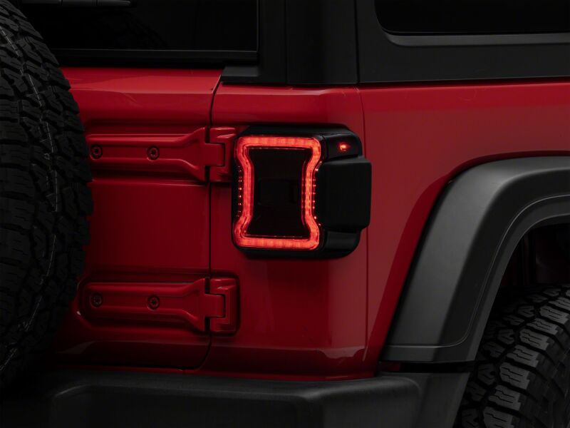 Raxiom 18-26 Jeep Wrangler JL LED Tail Lights- Red Housing- Smoked Lens-Tail Lights-Raxiom